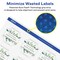 Avery Matte White Removable Square Scalloped Labels with Sure Feed Technology, Print-to-the-Edge, 1-5/8" x 1-5/8"
